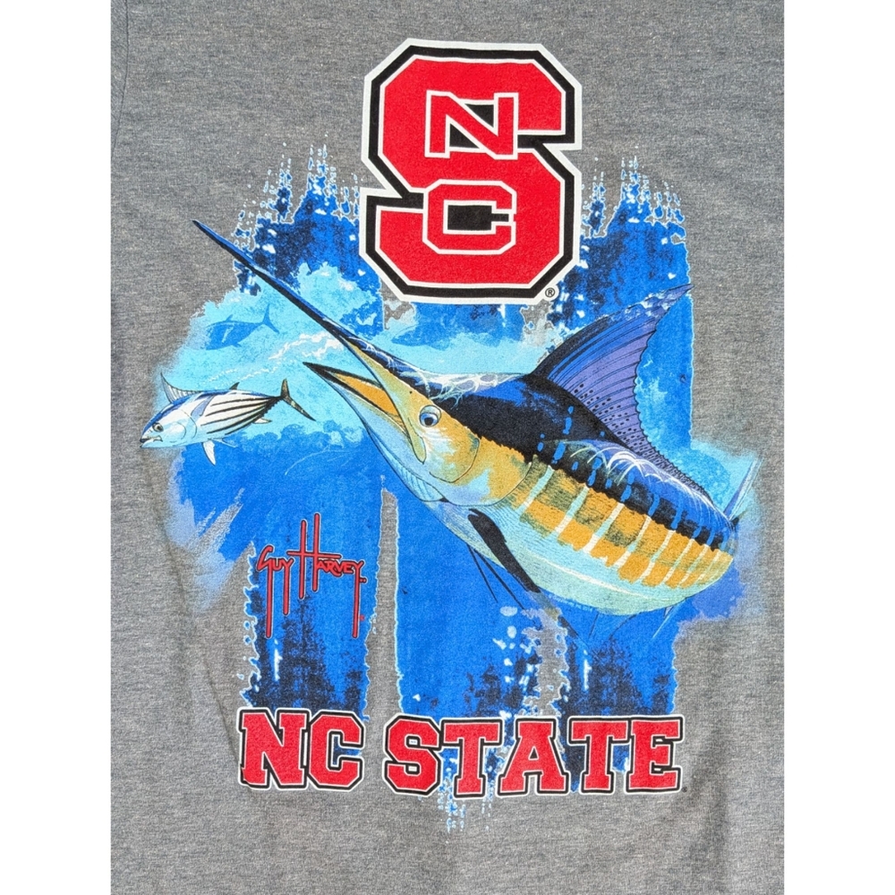 Guy Harvey Pacifica Bluewater NC State T Shirt Size Small - Picture 7 of 10